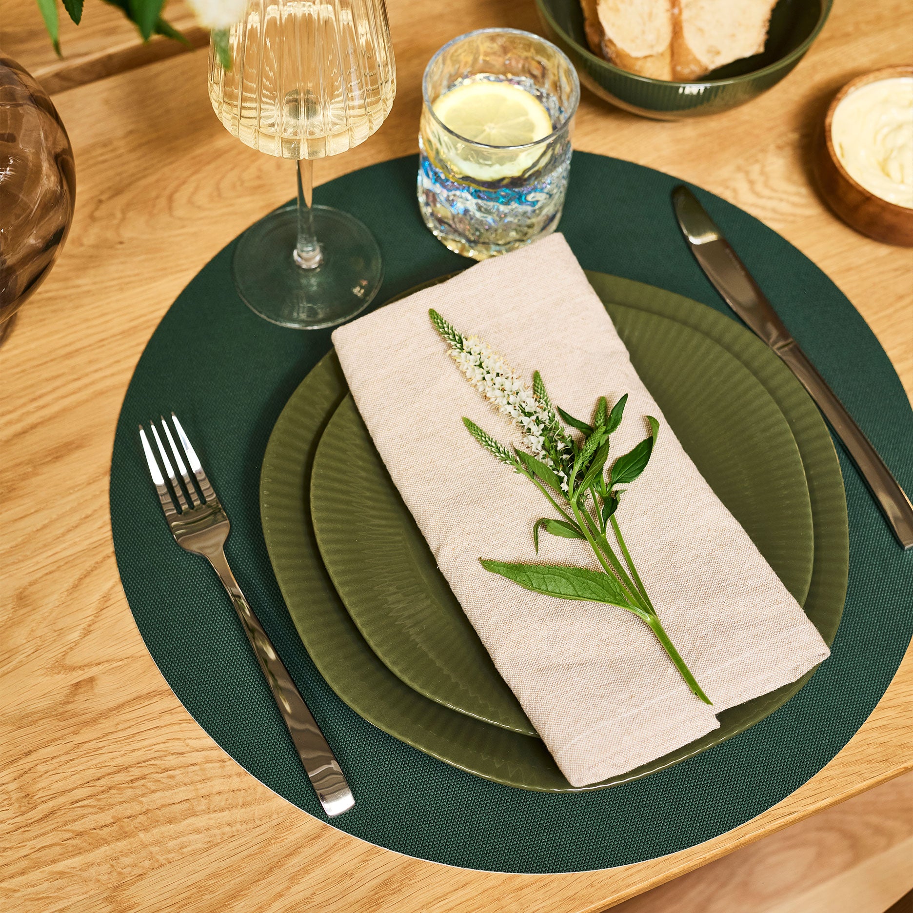 Oxford Vendbar dækkeserviet Ø38 cm